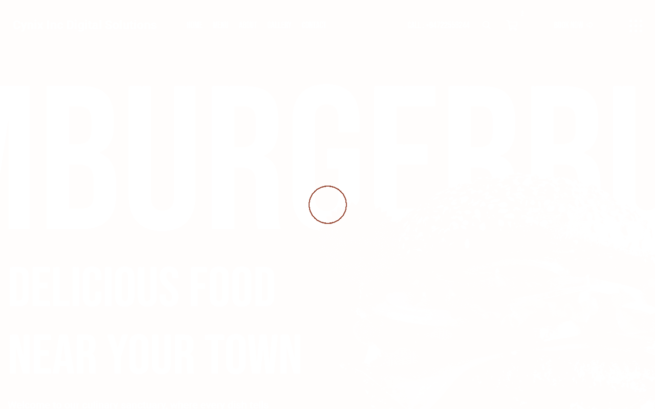 Burger Palace Gourmet Fast Food Platform