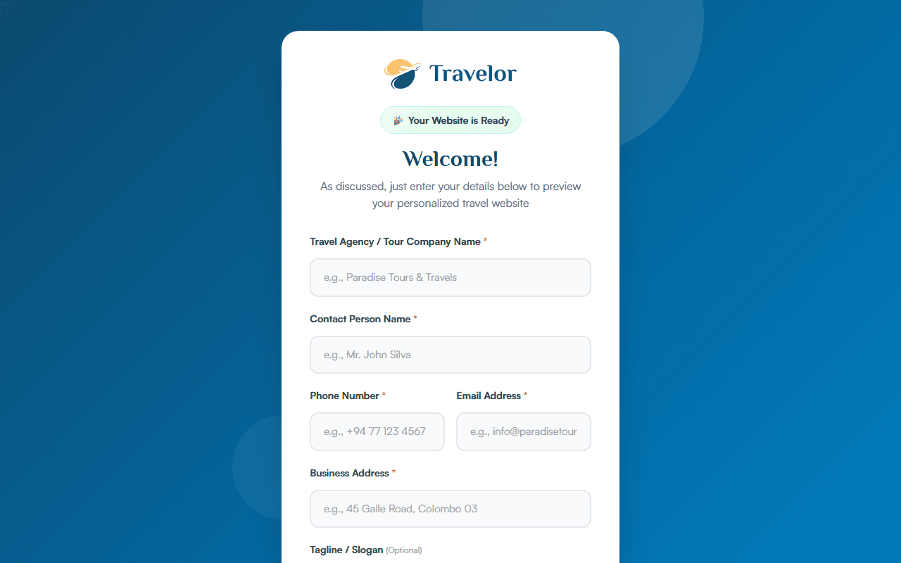 Travelor Smart Tourism Operating System